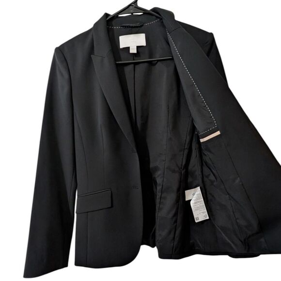 HUGO BOSS Julea Black Two Button Blazer - Women's US 4 - Picture 3 of 8